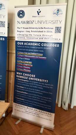 Universitatea Nawroz din Kurdistan, interesată de cooperare
Cea mai importantă veste de la conferința CORP.at: prima universitate privată din partea irakiană a Kurdistanului este interesată de o cooperare.
 2